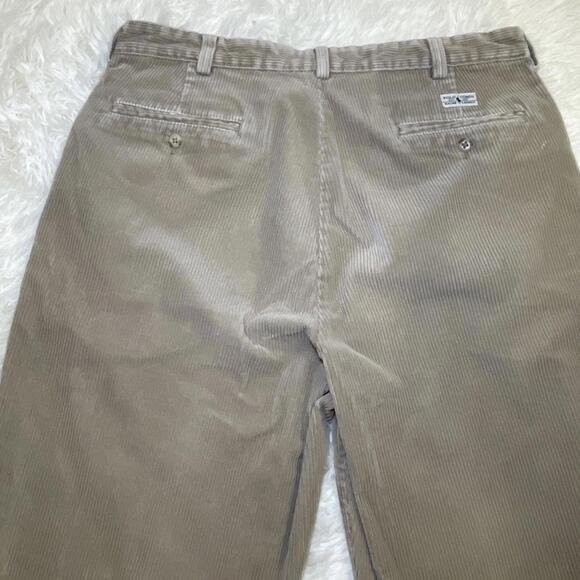 Lauren  Ralph Lauren Corduroy Pants Mens Size M Regular Fit Light Brown Chino - Picture 15 of 16